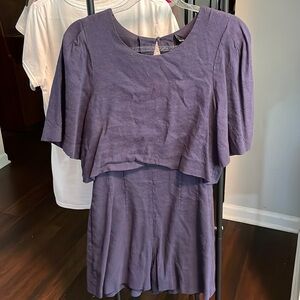 Club Monaco Purple Jumpsuit
